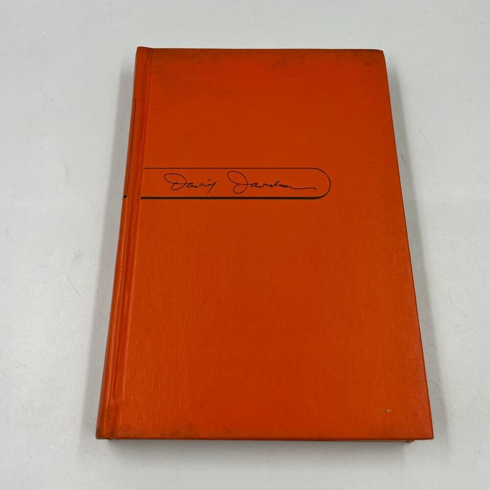 Antique The Hour Of Truth by David Davidson Hardcover Book Orange 1949